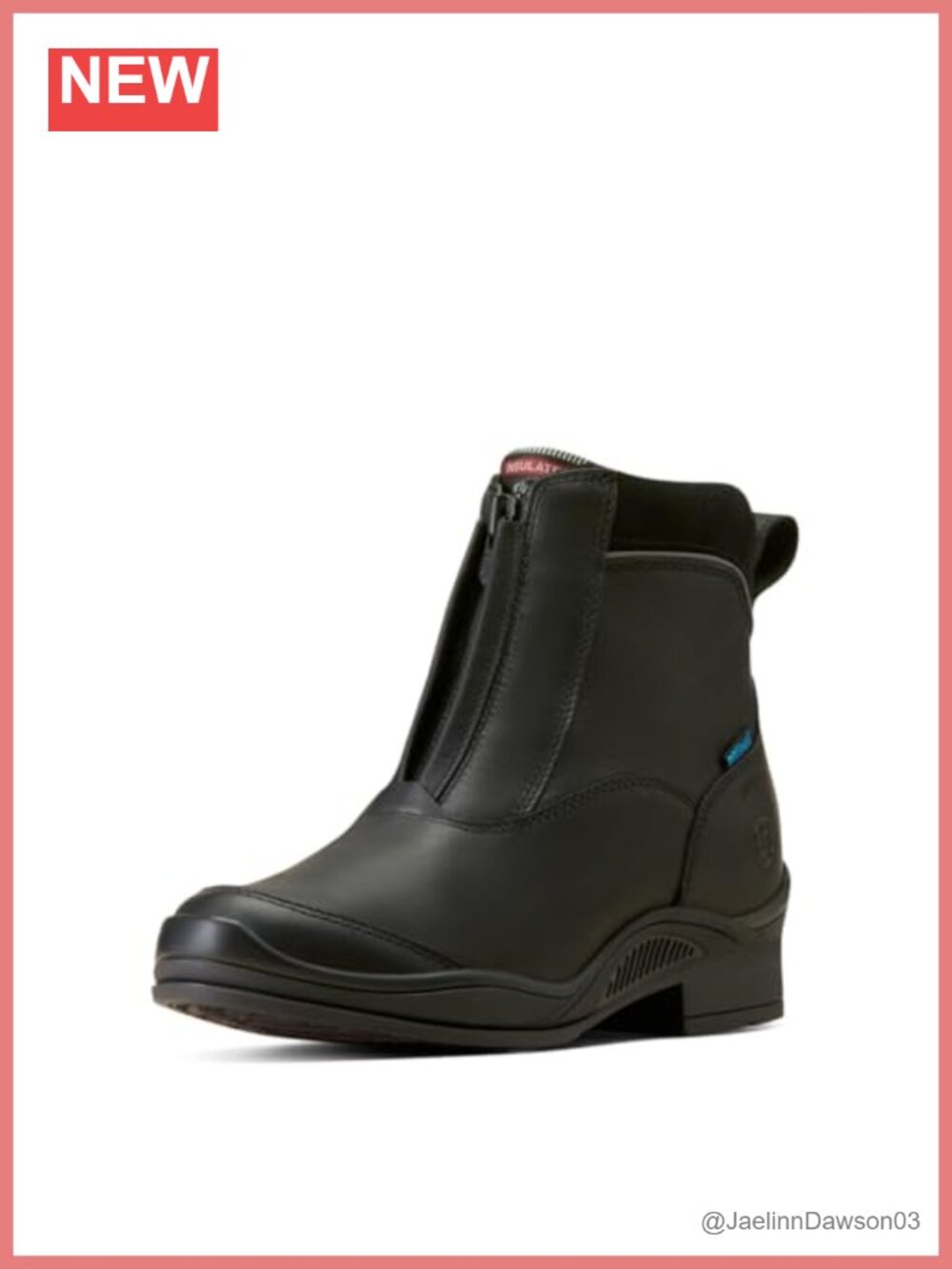 Extreme Pro Zip Waterproof Insulated Paddock Boot Equestrian Leather